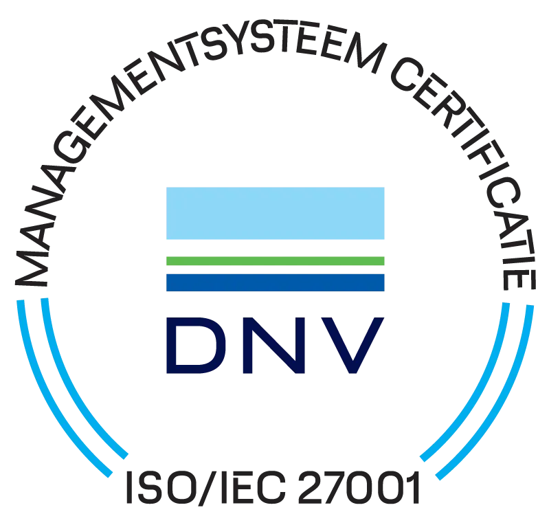 Echtheidskeurmerk van het ISO27001:2013 certificaat