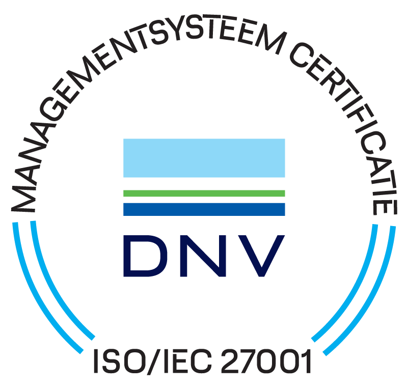 Authenticity mark of the ISO27001:2013 certificate